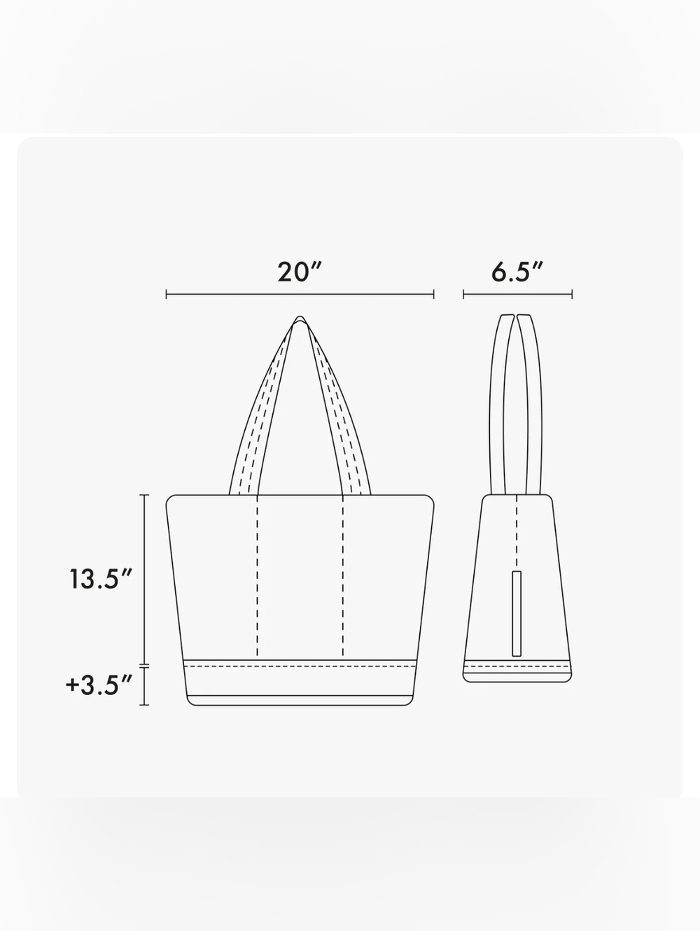 Luka Expandable Laptop Tote in Matte Black - Picture 7 of 16